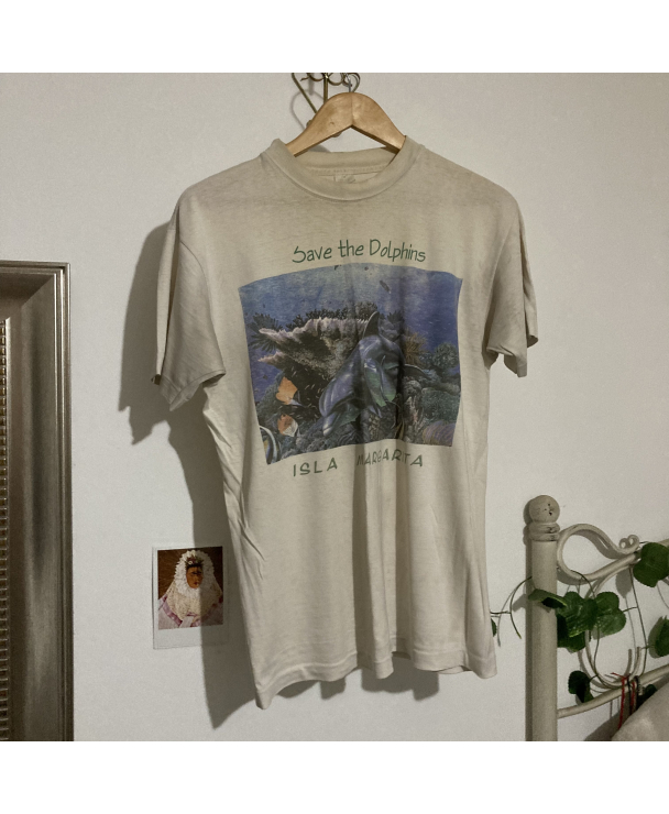 Remera Vintage Save the Dolphins