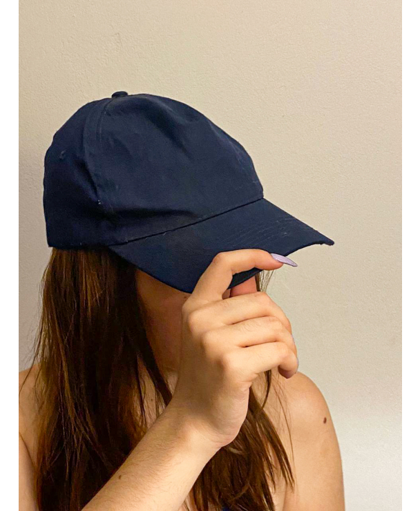 gorra azul lisa
